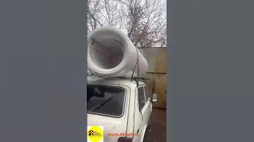 Поликарбонат на крыше, самовывоз. Нарушили технологию скрутки под ответственность клиента🤷🏻‍♂️