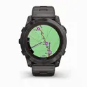 Умные часы Garmin FENIX 7X PRO Sapphire Solar Edition Титановый угольно-серый корпус с DLC-покрытием и титановым браслетом▪