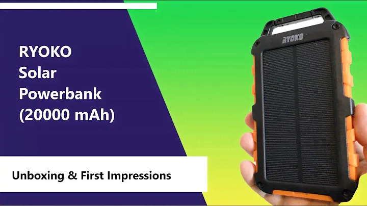 RYOKO Solar Powerbank (20000 mAh) - Unboxing & First Impressions