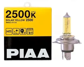 Набор ламп H11 12В 55w 2500K SOLAR YELLOW PIAA (2шт)