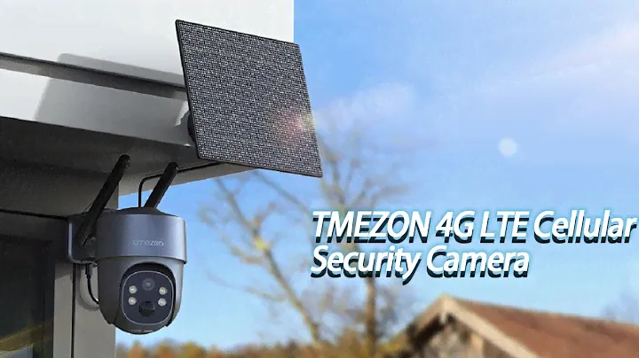 4G LTE Cellular Security Camera TMEZON Wireless 2K HD Outdoor Solar Powered