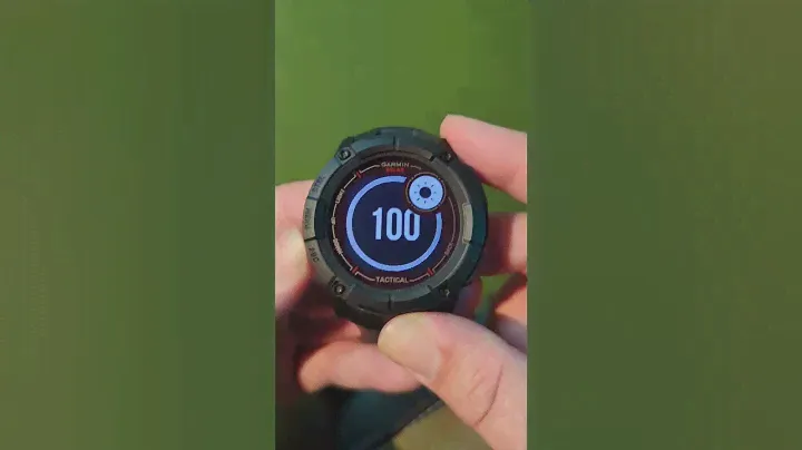 Garmin Instinct 2X Tactical Solar Adjusting Screen Brightness