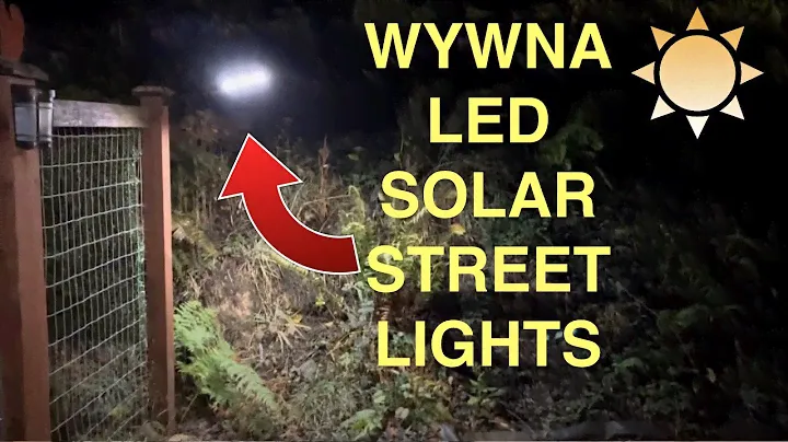 WYWNA Solar Street Lights With Motion Sensor Outdoor Waterproof | Product Review