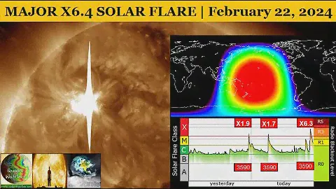 Major X6.4 Solar Flare | Feb 22, 2024