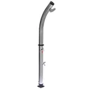 Летний солнечный душ Reexo Solar Twist Silver, 20 л, чёрный ПВХ с алюминиевой накладкой (с краном для ног)