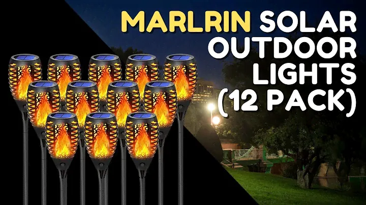 Marlrin Solar Outdoor Lights 12 Pack
