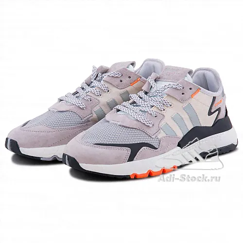 Унисекс Adidas Nite Jogger Grey Two Solar Orange-2