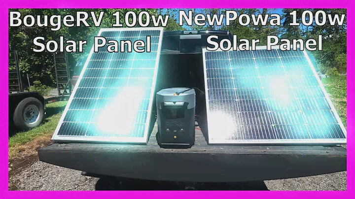 Which Solar Panel is Better? BougeRV 100w 9BB Mono Solar Panel | NewPowa 100w Solar Panel