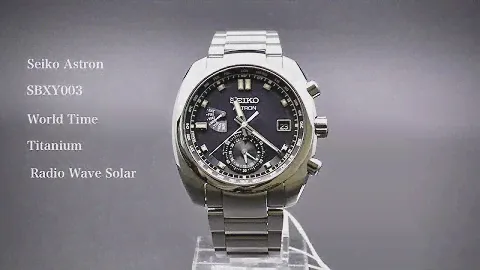 Seiko Astron SBXY003 Radio Wave Solar World Time Titanium