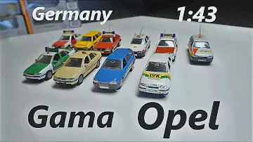 Масштабные модели от Гама в масштабе 1:43 Опель / Opel / распаковка