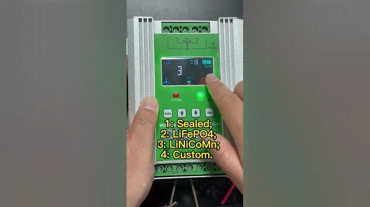 How to set the battery types on mppt wind solar hybrid controller