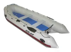 SOL-555K White. Лодка надувная с транцем Solar-555K белая