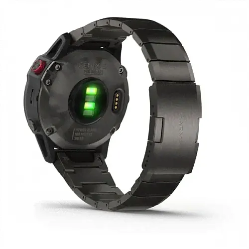 Fenix 6 Pro Solar титановый DLC карбон с DLC титановым ремешком