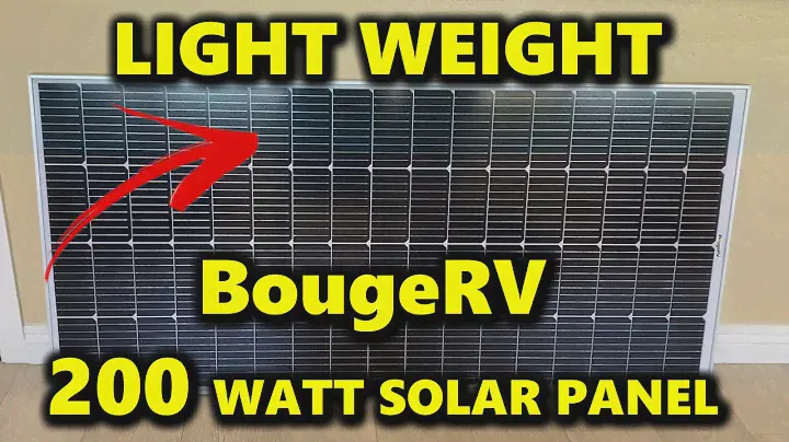 BougeRV 200 Watt 9BB Solar Panel - Lightweight, Perfect Size. How well does it Perform?
