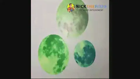 3D moon sticker