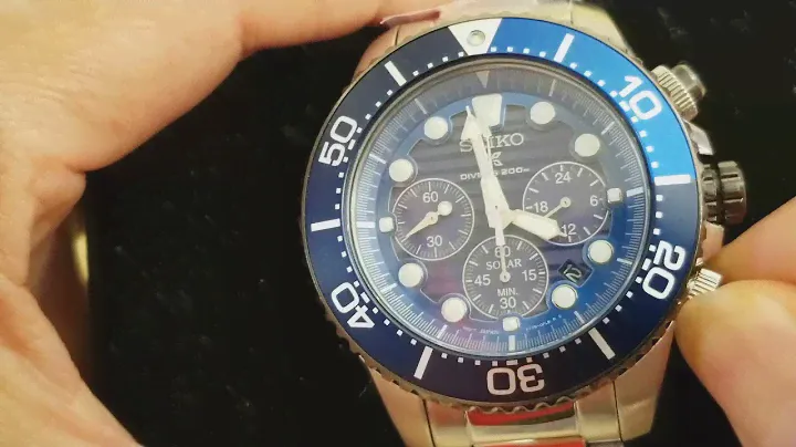 How To Use Timer + Review SEIKO ProSpex Analog Solar Men Diver's Watch!
