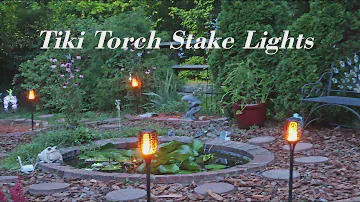 Solar Tiki Torch Flame💥Lights XABITAT (w/remote control) Stake Lights 👈