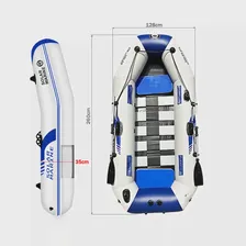 Надувной каяк Solar Marine на 3 персоны, рыболовная лодка из ПВХ, толстое и износостойкое каноэ с деревянным полом