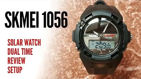 Bentuk Jam nya Unik !! SKMEI 1056 SOLAR POWER WATCH REVIEW SETUP