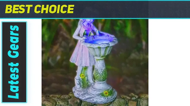 Adorable Angel Solar Fairy Garden Statue with LED Lights - Perfect Outdoor Decoration!