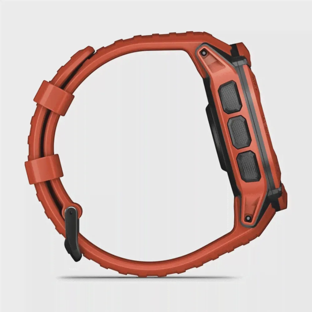 Смарт-часы Garmin Instinct 2X Solar, красный-0