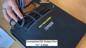 Nitecore FSP100W - 100-ваттная водонепроницаемая складная солнечная панель для кемпинга на электростанции