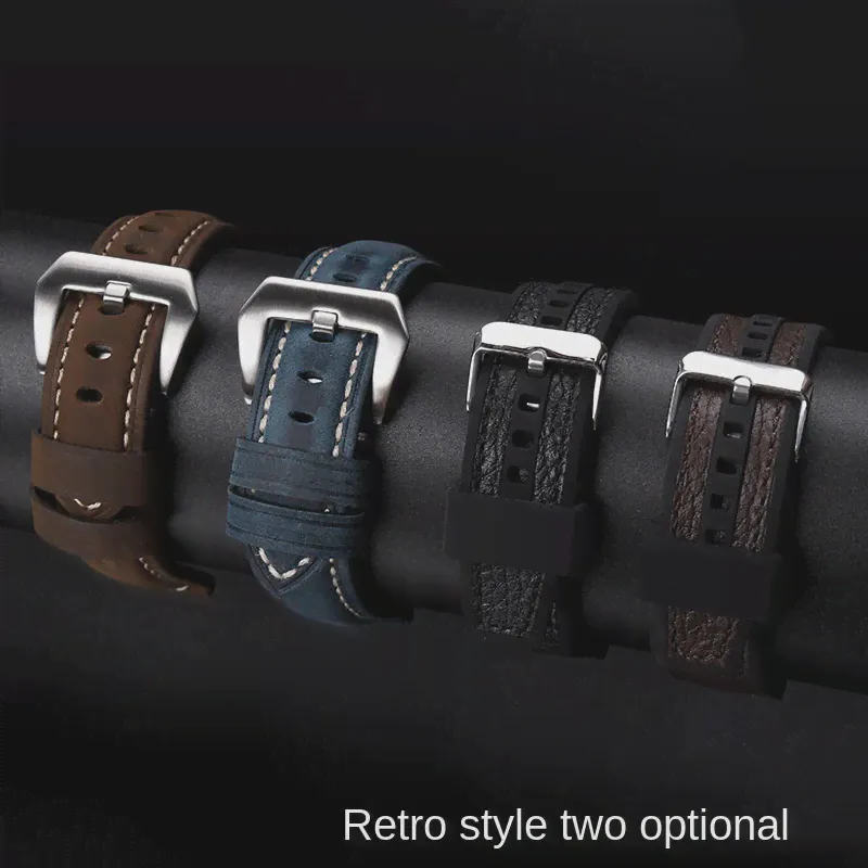 Ремешок для часов Seiko SOLAR Bands SNKP27 SNKP25 SNKP23, винтажный силиконовый нейлоновый браслет для наручных часов, 22 мм (art.: 3920c75fb0244)-3