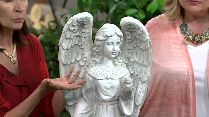 Solar Garden Angel Statue on QVC