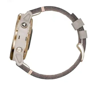 Часы для спорта Garmin Fenix 6S Pro Solar Light Gold Shale Grey Suede-3