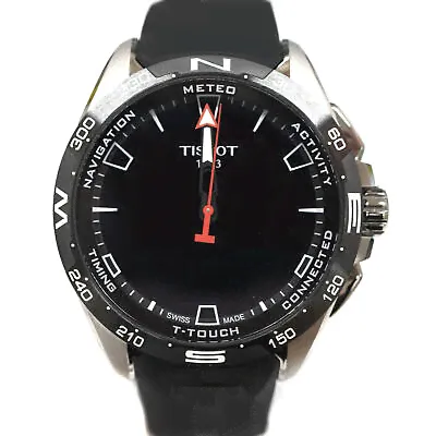 Tissot T121420 T-Touct T-Touch Connect Solar Black Rubber Mens Watch KN553-0