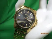 Seiko Mens Solar 100M Black Dial Stainless Steel Date / Day Watch Works