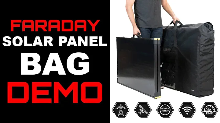 Mission Darkness™ Faraday Shielded Bag for Solar Panels Demo Video. Protect your panels from EMPs!