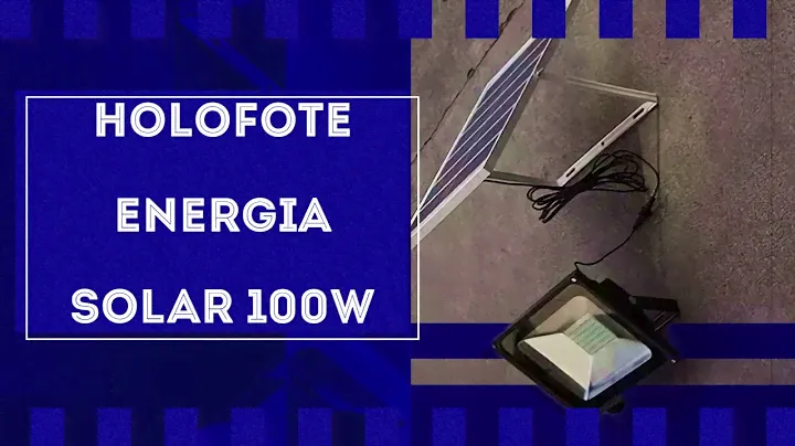 Refletor Solar 6000k 100w | Energia Solar Shop