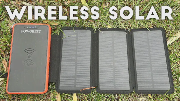 Solar Powered Wireless Charger Power Bank