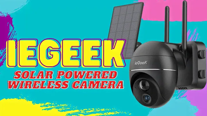ieGeek Solar wifi PTZ Wireless Outdoor Security Camera