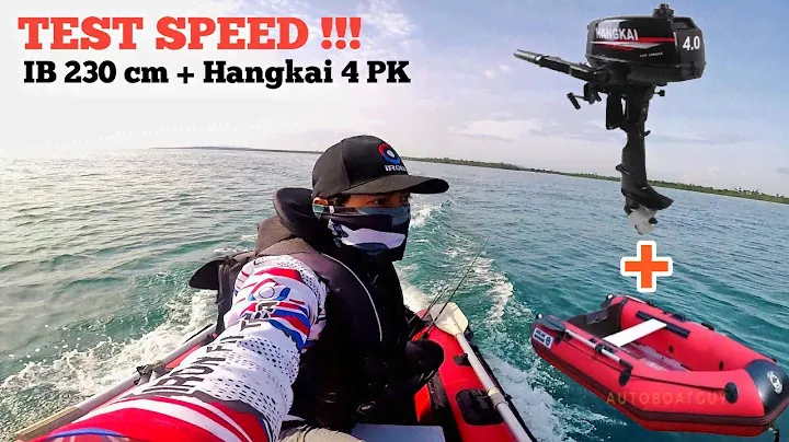 UNBOXING & TEST SPEED SOLAR MARINE 230 + HANGKAI 4 PK !!! INFLATABLE BOAT BY AUTOBOAT GUY