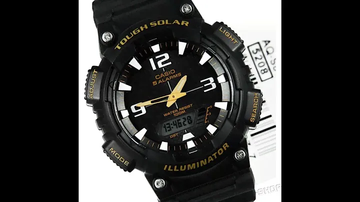 CASIO AQ-S810W-1B РАБОТА ОТ СВЕТА. TOUGH SOLAR