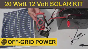 SUNER POWER 20 WATT SOLAR PANEL KIT INSTALL - TEST - THOUGHTS