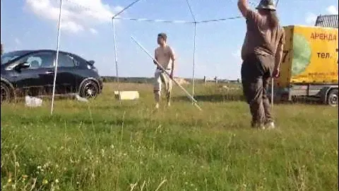 Как установить шестигранный шатер.