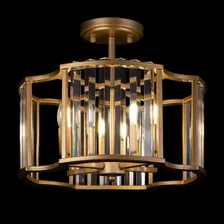 Потолочный светильник Maytoni Solar MOD087CL-04G, арматура золото, плафон стекло прозрачное