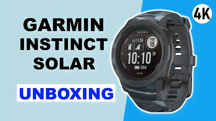 Garmin Instinct Solar Surf Pipeline Unboxing 4K (010-02293-07)