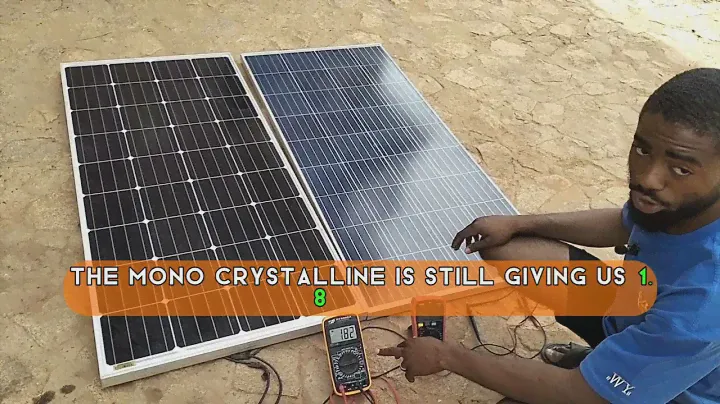 practical test between monocrystalline and polycrystalline solar panel.
