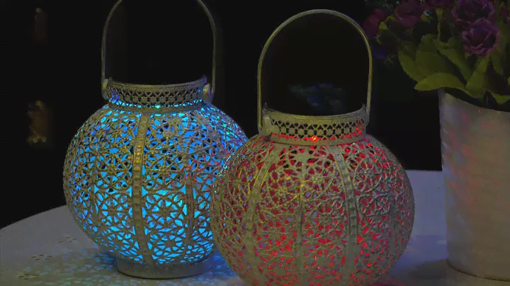 Solar Lantern 2pack Color Changing