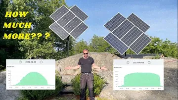 Diy Budget Solar Tracker System, tracking vs no tracking.