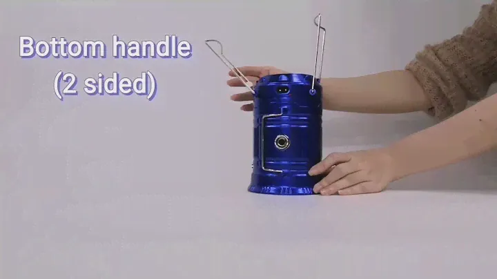 HS-5900T 3 IN 1 RECHARGEABLE CAMPING LANTERN LIGHT 6 LED USB  COLLPSIBLE TORHCH SOLAR CHARGING