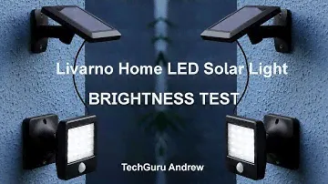 Livarno Home LED Solar Light TEST BRIGHTNESS