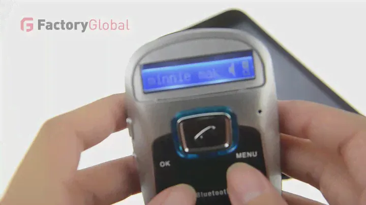 CAS-K343 Solar-Powered Car Bluetooth Cell Phone Handsfree Kit MP3