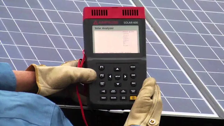 Troubleshoot efficiency of solar panels with the Amprobe SOLAR-600