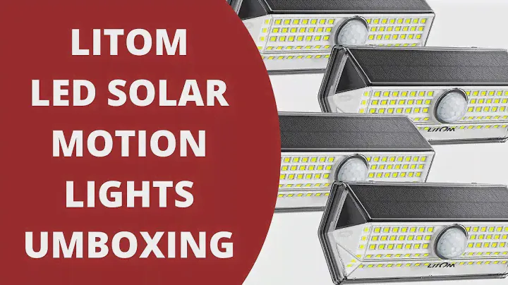 LITOM 100 LED Solar Motion Lights Unboxing