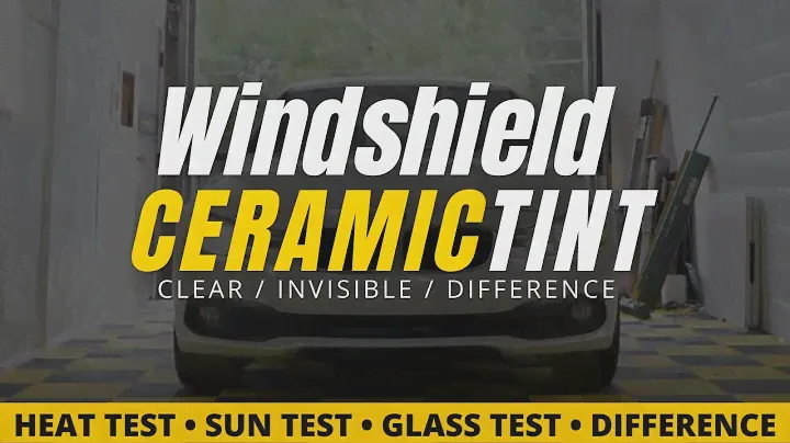 Windshield Ceramic Tint (CLEAR) vs Regular Tint (DARK)